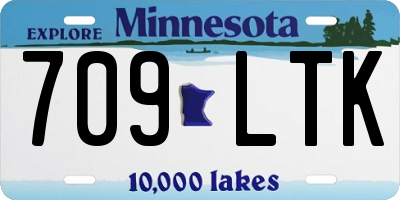 MN license plate 709LTK