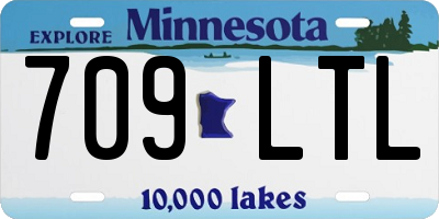 MN license plate 709LTL