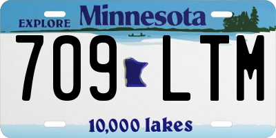 MN license plate 709LTM