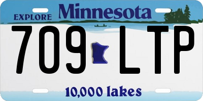 MN license plate 709LTP