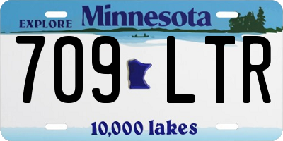 MN license plate 709LTR
