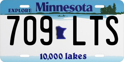 MN license plate 709LTS