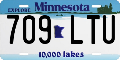 MN license plate 709LTU