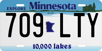 MN license plate 709LTY