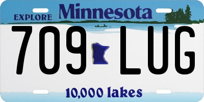 MN license plate 709LUG