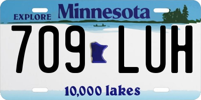 MN license plate 709LUH