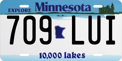 MN license plate 709LUI