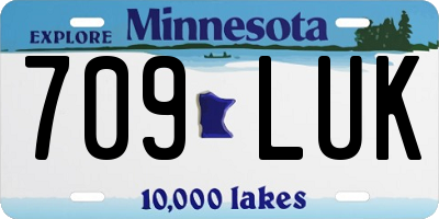 MN license plate 709LUK