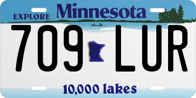 MN license plate 709LUR