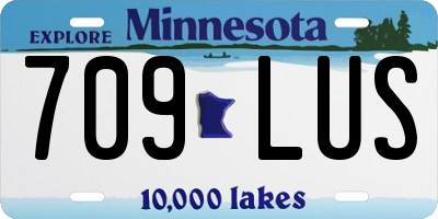 MN license plate 709LUS
