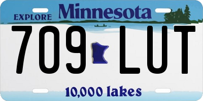 MN license plate 709LUT