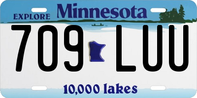 MN license plate 709LUU