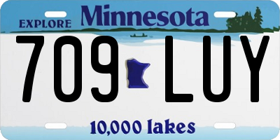 MN license plate 709LUY
