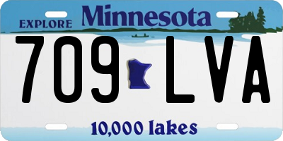 MN license plate 709LVA