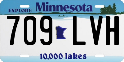 MN license plate 709LVH