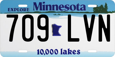 MN license plate 709LVN