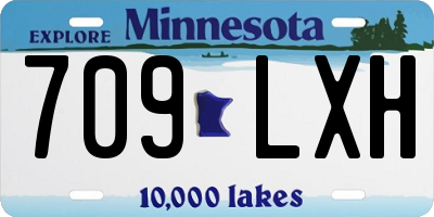 MN license plate 709LXH