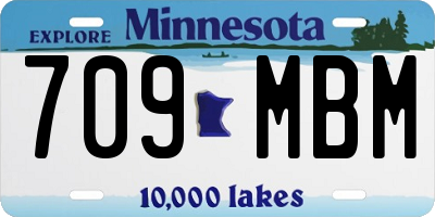 MN license plate 709MBM