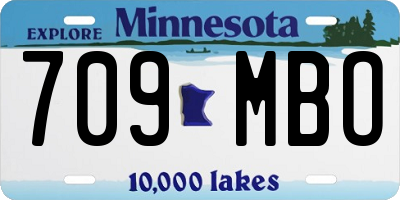 MN license plate 709MBO