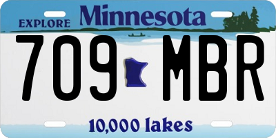 MN license plate 709MBR