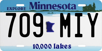 MN license plate 709MIY