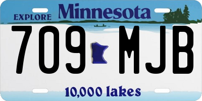 MN license plate 709MJB