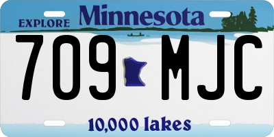 MN license plate 709MJC