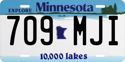 MN license plate 709MJI