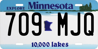 MN license plate 709MJQ