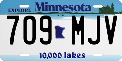 MN license plate 709MJV