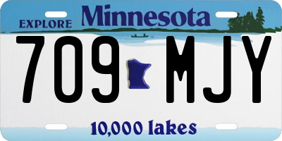 MN license plate 709MJY
