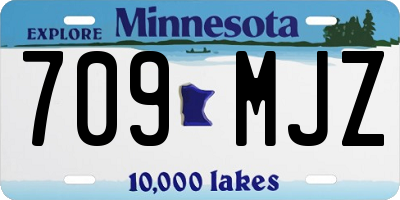 MN license plate 709MJZ