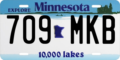 MN license plate 709MKB