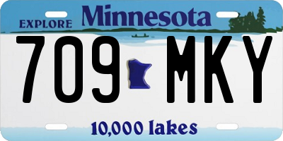 MN license plate 709MKY