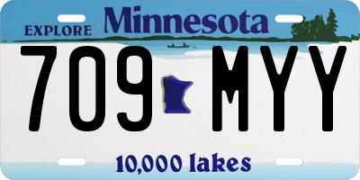 MN license plate 709MYY