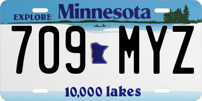 MN license plate 709MYZ