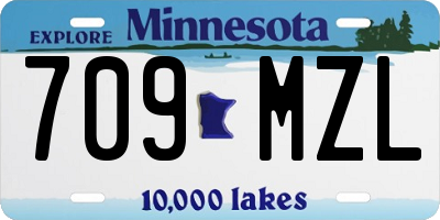 MN license plate 709MZL