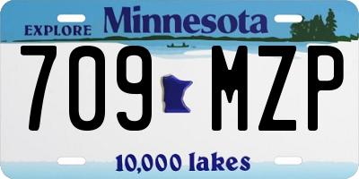 MN license plate 709MZP