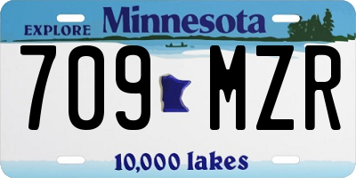 MN license plate 709MZR
