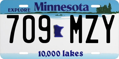 MN license plate 709MZY