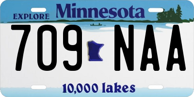 MN license plate 709NAA