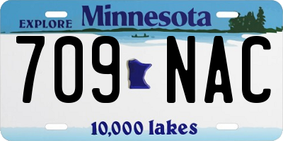 MN license plate 709NAC