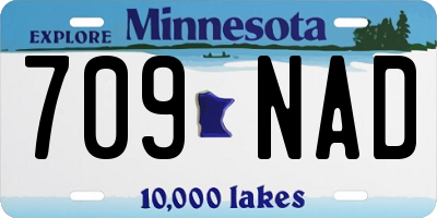 MN license plate 709NAD
