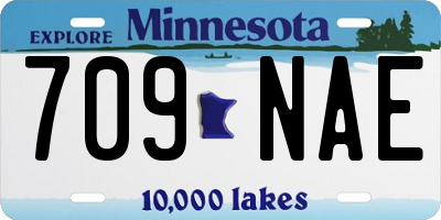 MN license plate 709NAE