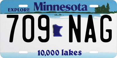 MN license plate 709NAG