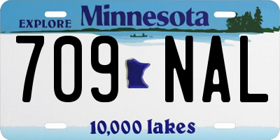 MN license plate 709NAL