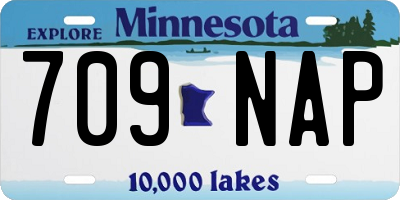 MN license plate 709NAP
