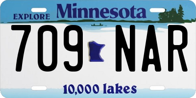 MN license plate 709NAR