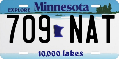 MN license plate 709NAT
