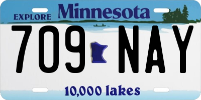 MN license plate 709NAY